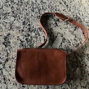Madewell Simple Pouch Brown Belt Bag Size XS